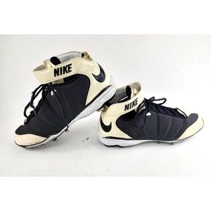 Nike Zoom Super Bad BLACK and BEIGE Football Cleats - Size 16